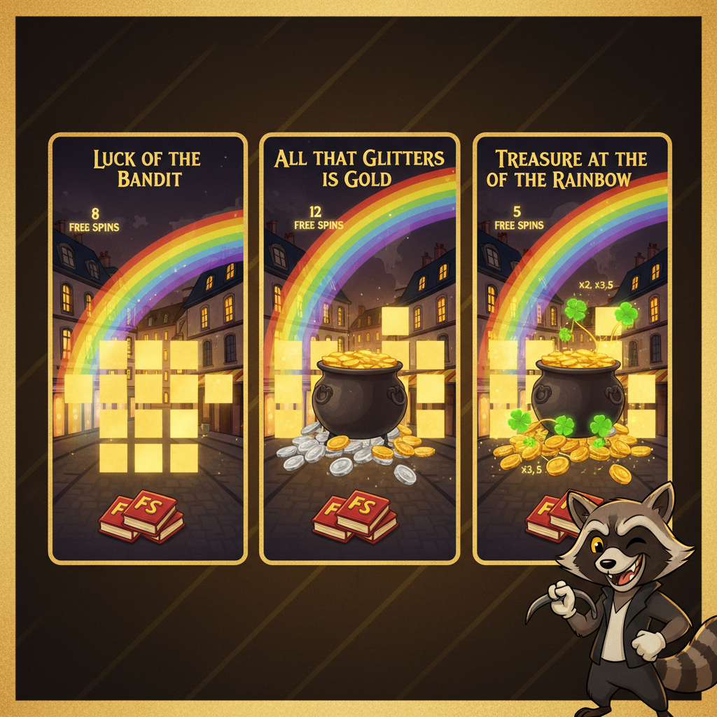 Le Bandit bonusrundor - free spins och multiplikatorer