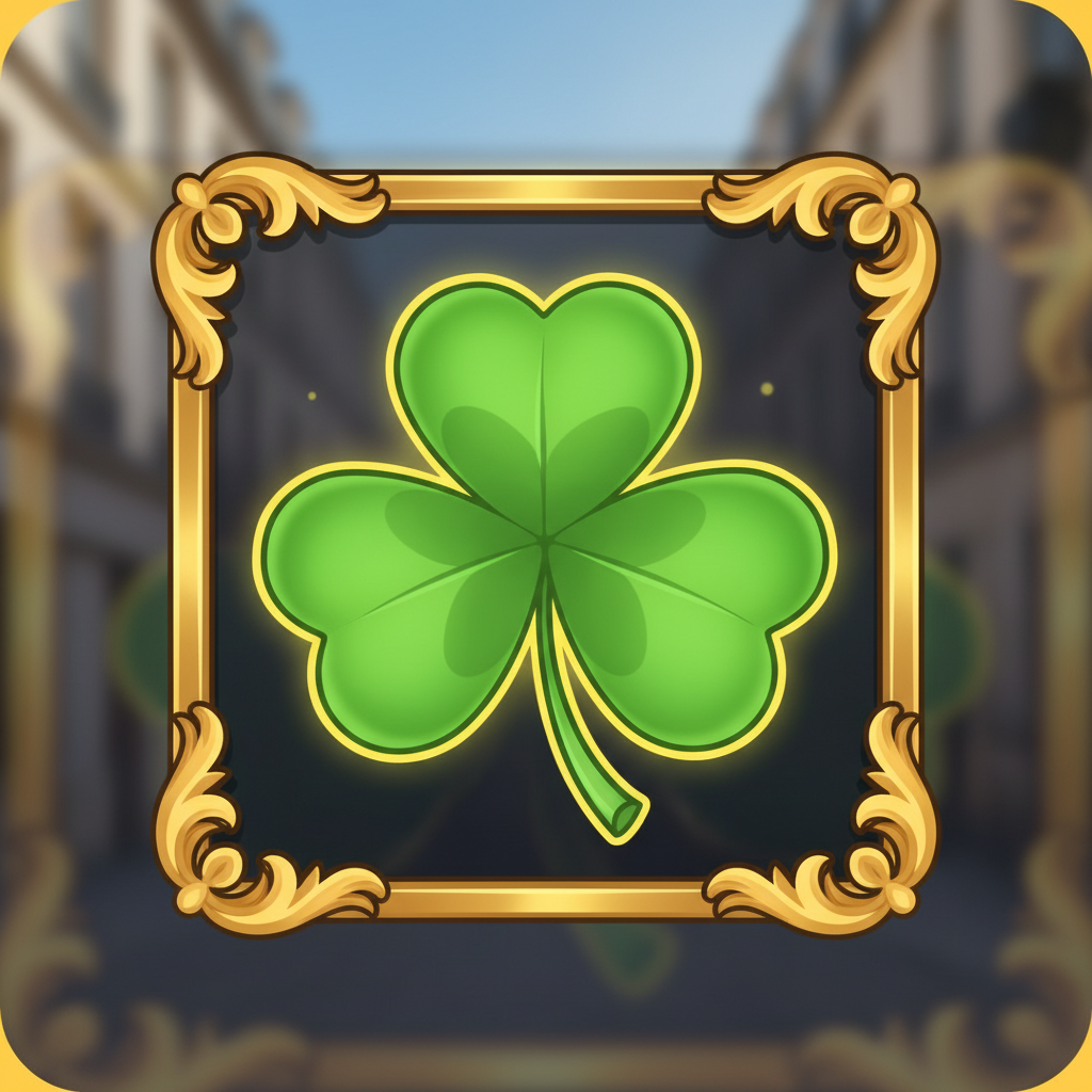 Four Leaf Clover symbol i Le Bandit - multiplicerar mynt