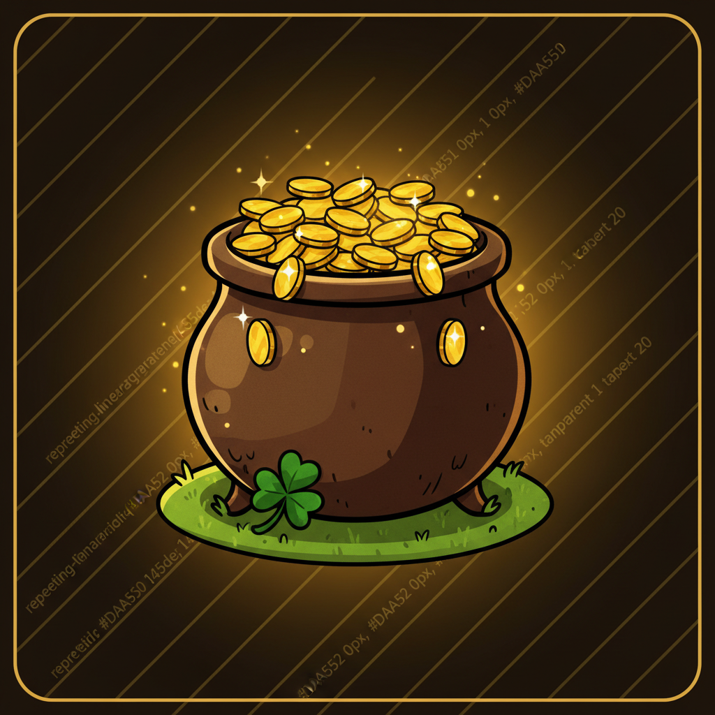 Pot of Gold symbol i Le Bandit - samlar myntvärdena