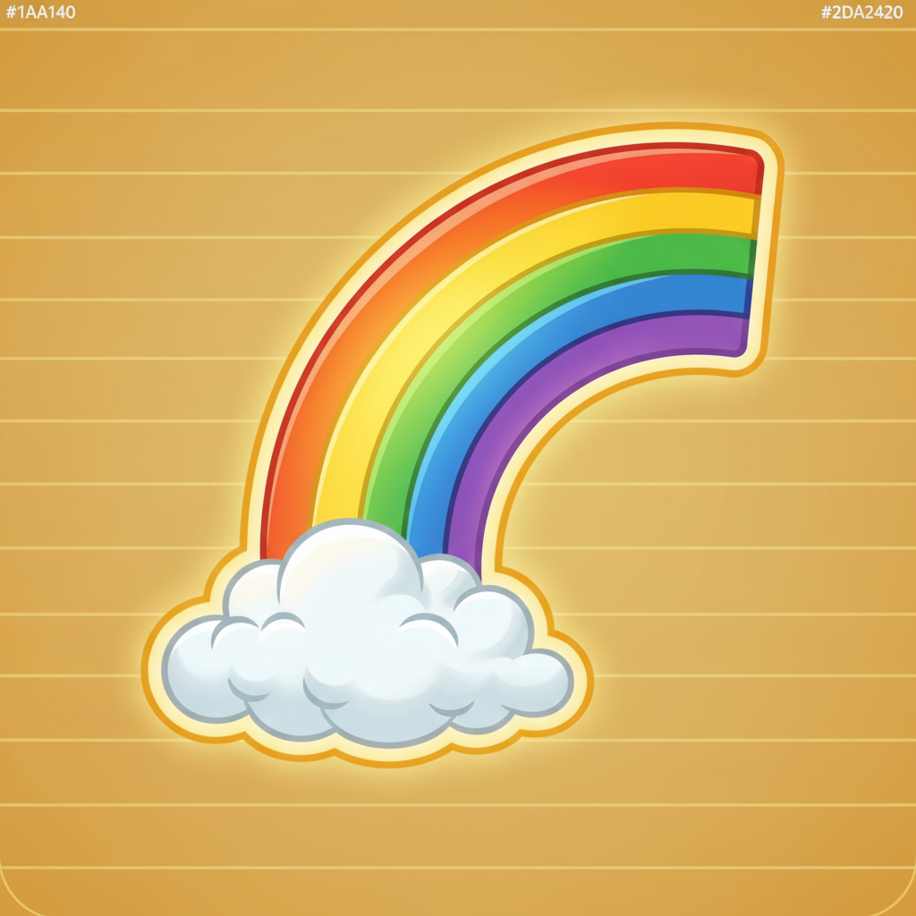 Rainbow symbol i Le Bandit - aktiverar Golden Squares